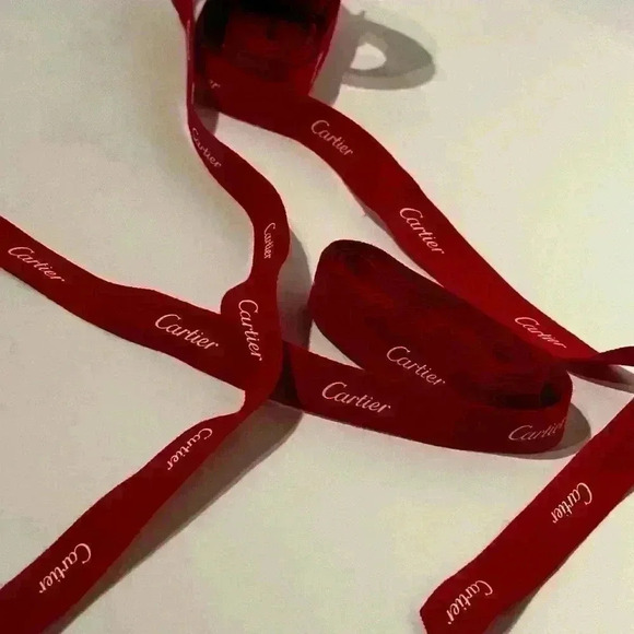 Authentic Cartier Red Ribbon Gift Wrapping String One Per Sale - Picture 2 of 10